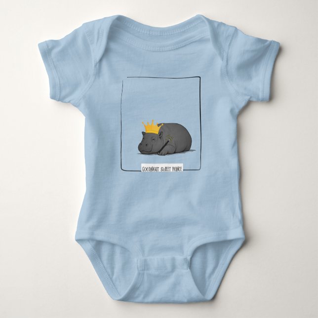 Body Para Bebê Pygmy Hippo Baby Body Suit (Frente)