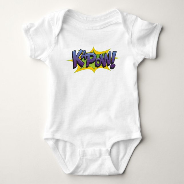 Body Para Bebê Quadrinho KaPow! (Frente)