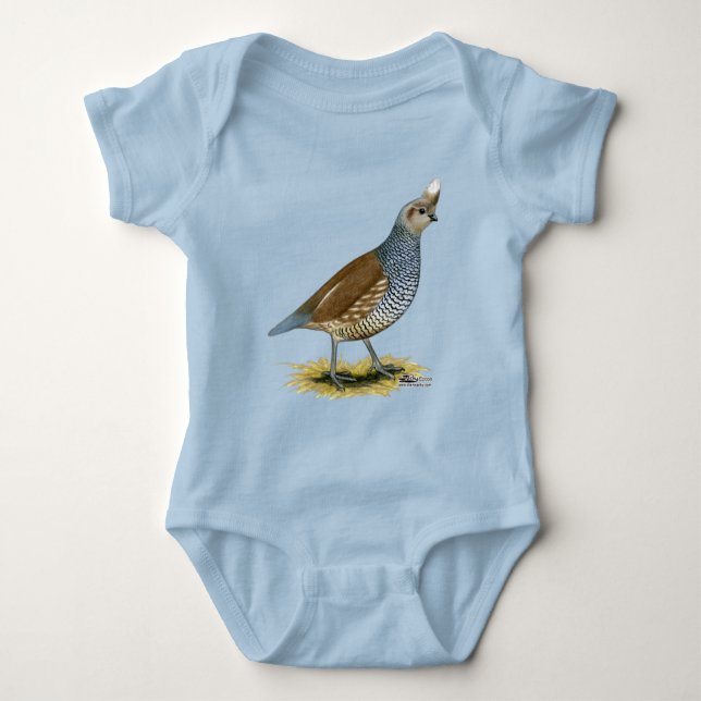 Body Para Bebê Quail escalável (Frente)