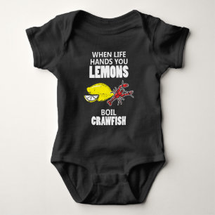 Body Para Bebê Quando a vida o entrega os limões fervem lagostin