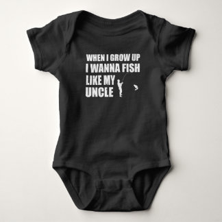 BODY PARA BEBÊ QUANDO CRESCER QUERO PEIXAR COMO O MEU TIO