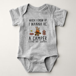 Body Para Bebê Quando eu crescer, quero ser um Camper como o meu