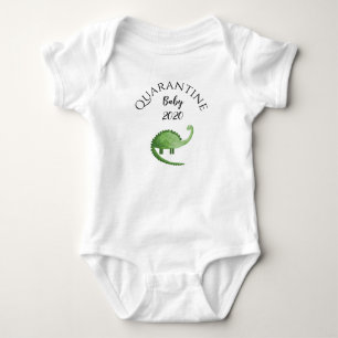 Body Para Bebê quarentena verde de dinossauros, nascer 2020,