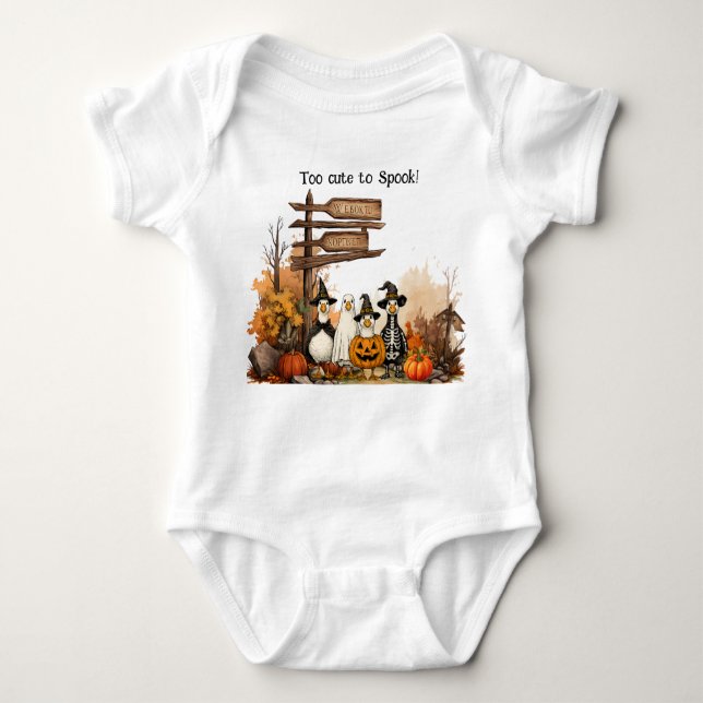 Body Para Bebê Quatro Patos em Figurinos - Muito Bonitos Para Fal (Frente)