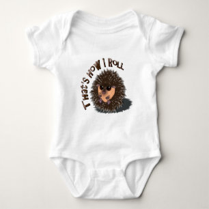 Body Para Bebê "Que é como eu rolo" o ouriço rolado-acima