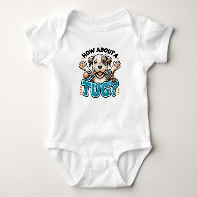 Body Para Bebê Que Tal Um Cachorro De Pitbull? (Frente)