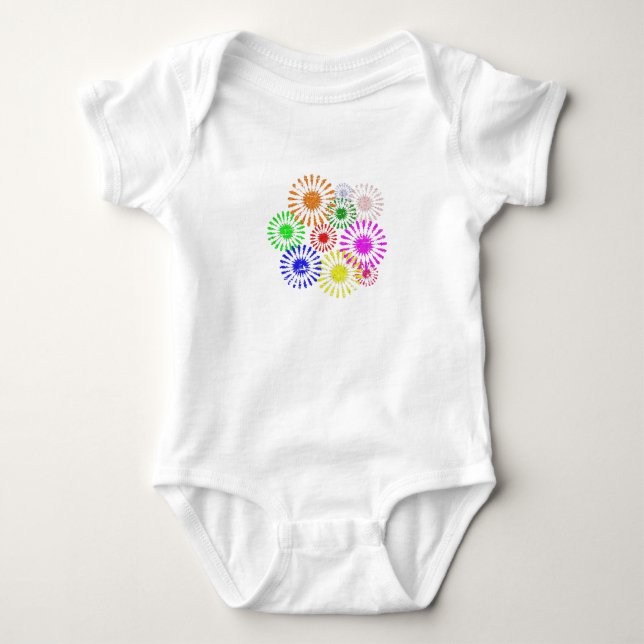 Body Para Bebê Quebra da Flor Distante (Frente)