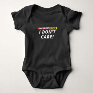 Body Para Bebê Quebrando notícias que não me imo!