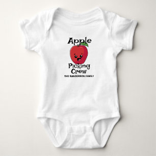 Body Para Bebê Queda Autumn Correspondente à Família Apple Pictin