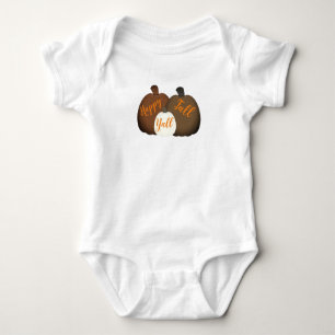 Body Para Bebê Queda/outono/Abóbora/Abóbora 