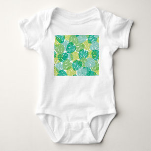 Body Para Bebê Queijo exótico: Monstera tropical