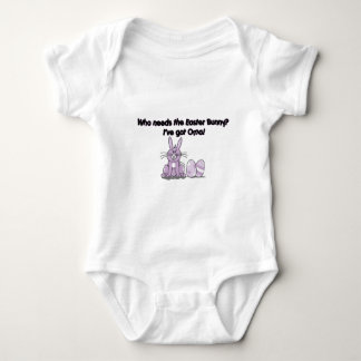 Body Para Bebê Quem precisa o coelhinho da Páscoa? I've obteve