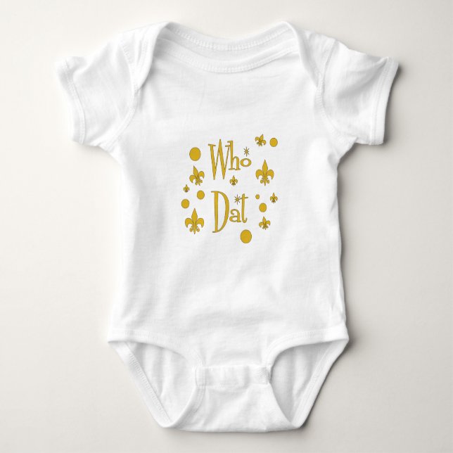 Body Para Bebê Quem t-shirt de Dat (Frente)