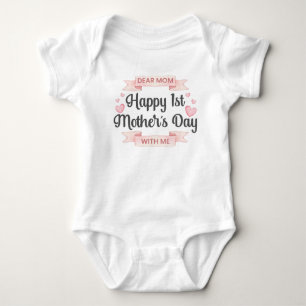 Body Para Bebê Querida Mãe Feliz Dia de as mães De 1rua Comigo