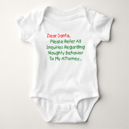 Body Para Bebê Querido Advogado Papai Noel - Carta de Natal Diver