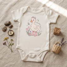 Querido Pequeno Explorador Pato Fofo Floral Bebê 