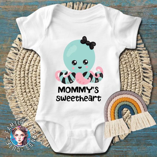 Body Para Bebê Querido Polvo Kawaii da Mamãe (Criador carregado)