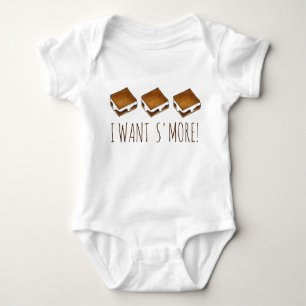 Body Para Bebê Quero Mais Camfire S'mores Acampando Foodie