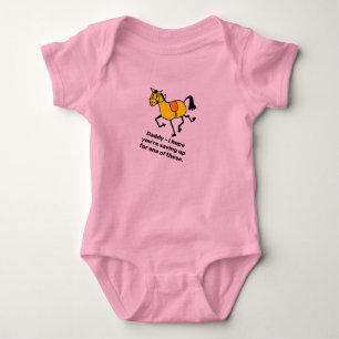 Body Para Bebê Quero um desenho animado de Pony Cute