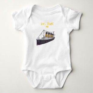Body Para Bebê R.M.S. TITÂNICO - Creeper infantil