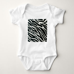 Body Para Bebê RAB Rockabilly Estampa de Zebra Preto & Branco