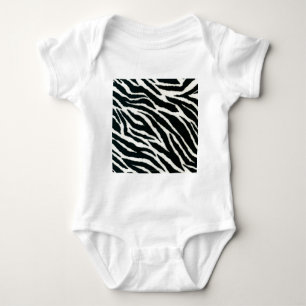 Body Para Bebê RAB Rockabilly Zebra Imprime Preto e Branco