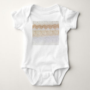 Body Para Bebê Raça Ornamental Floral: Coleção Elegante