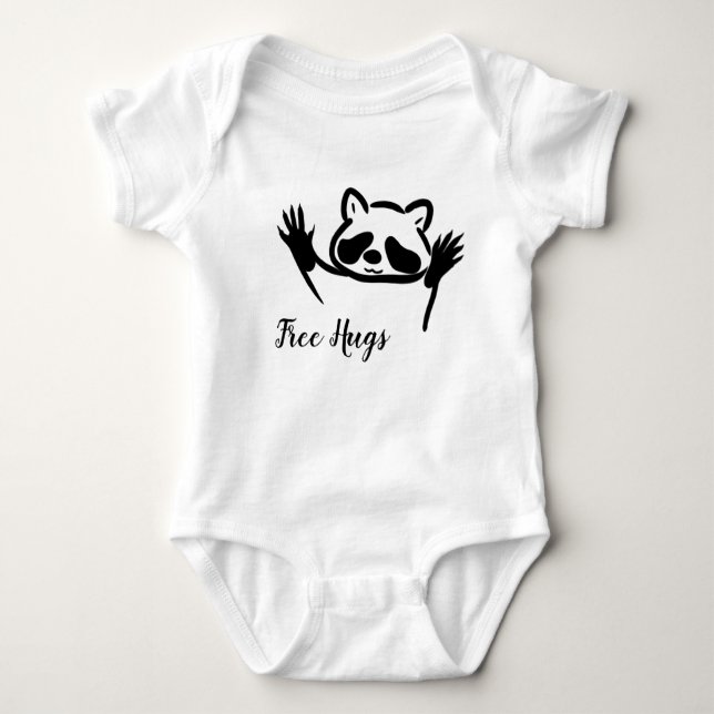 BODY PARA BEBÊ RACCOON (Frente)