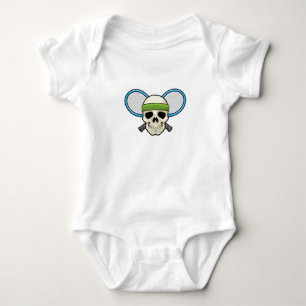 Body Para Bebê Racket Tênis Tênis de crânio