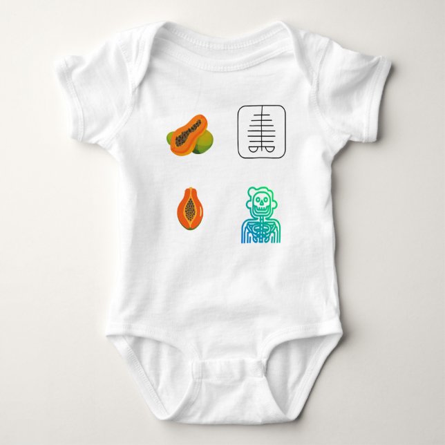 Body Para Bebê Radiologia Enfermeira Sticker Pack - Radiologia En (Frente)