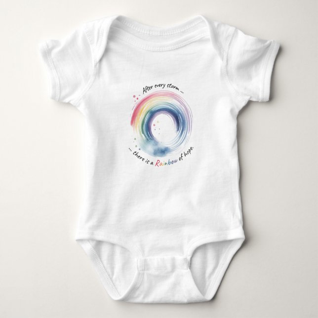 Body Para Bebê Rainbow Baby Miracle (Frente)
