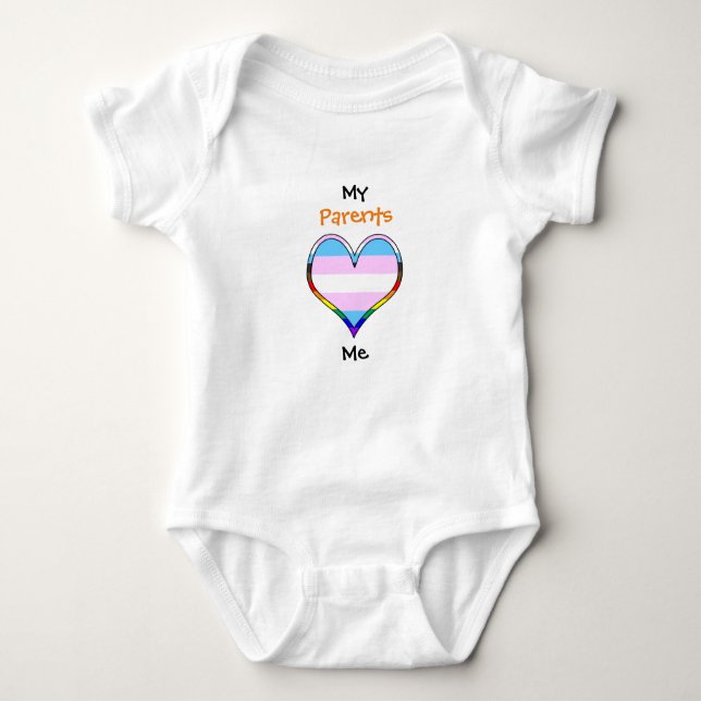 Body Para Bebê Rainbow Heart Baby Bodyfit (Frente)