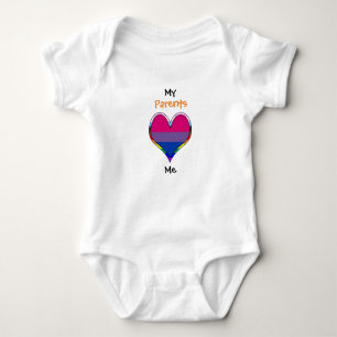 Body Para Bebê Rainbow Heart Baby Bodyfit