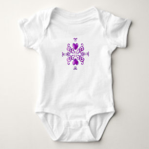 Body Para Bebê Rainbow Heart e Lily