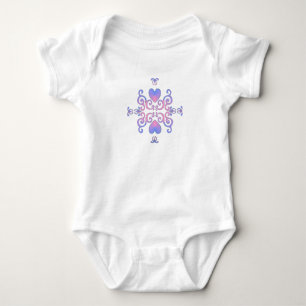 Body Para Bebê Rainbow Heart e Lily