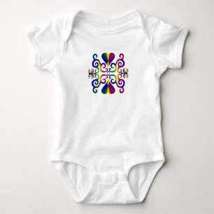 Body Para Bebê Rainbow Heart e Lily