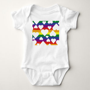 Body Para Bebê Rainbow Pride Tee