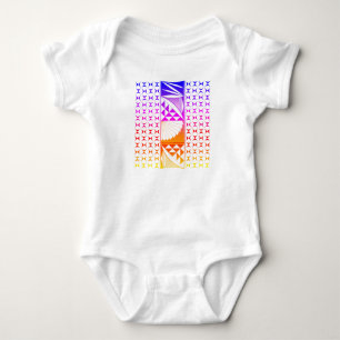 Body Para Bebê Rainbow Sunrise