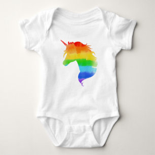 Body Para Bebê Rainbow Unicórnio
