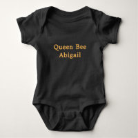 Rainha Bee [Nome] Preto e Amarelo