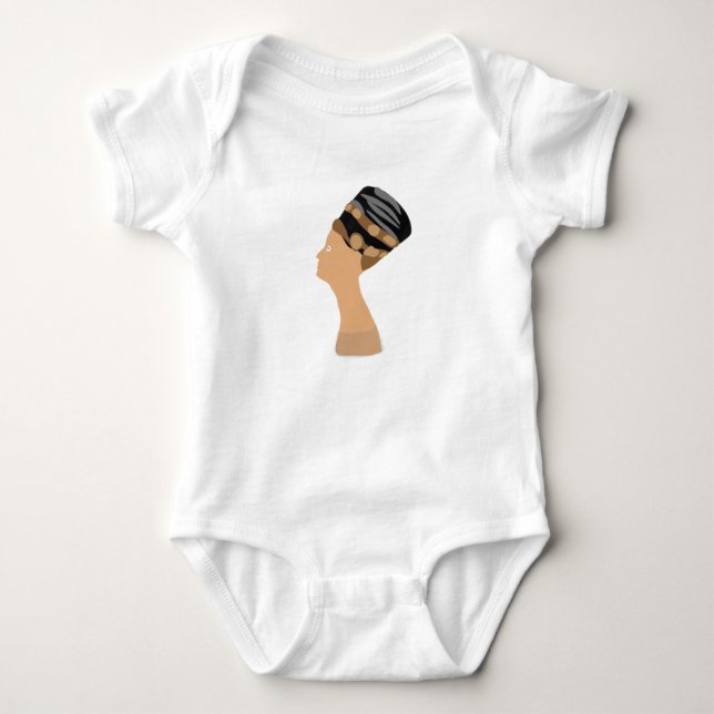 Body Para Bebê Rainha egípcia Nefertiti (Frente)