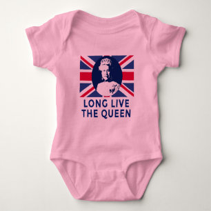 Body Para Bebê Rainha Elizabeth II Viva a Rainha