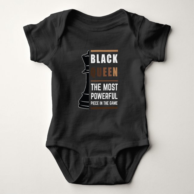 Body Para Bebê Rainha Negra A Peça Mais Poderosa do Jogo 1 (Frente)