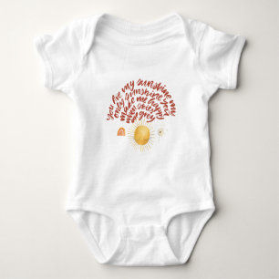 Body Para Bebê Raio de Sol   Você é Meu Sol