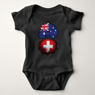 Body Para Bebê Raízes de Árvore da Austrália Australiana suiça