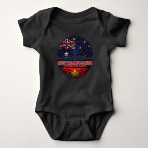 Body Para Bebê Raízes de Árvores australianas vietnamitas austral