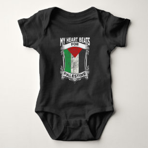 Body Para Bebê Raízes Palestinianas do Coração da Palestina pa
