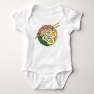 Body Para Bebê Ramen Noodles Bowl Restaurante de Comida japonês F
