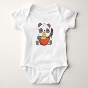 Body Para Bebê Ramen Panda
