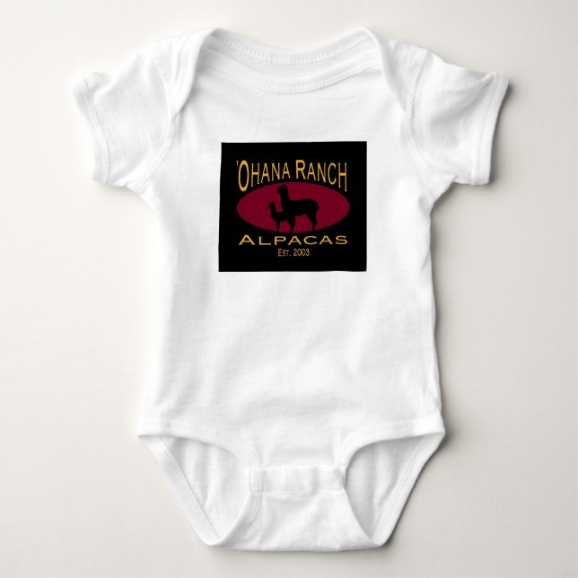 Body Para Bebê Rancho Babywear de Ohana (Frente)